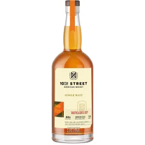 10 th Steet Peated Single Malt Copper Pot Stills  Double Distilled 750 ml