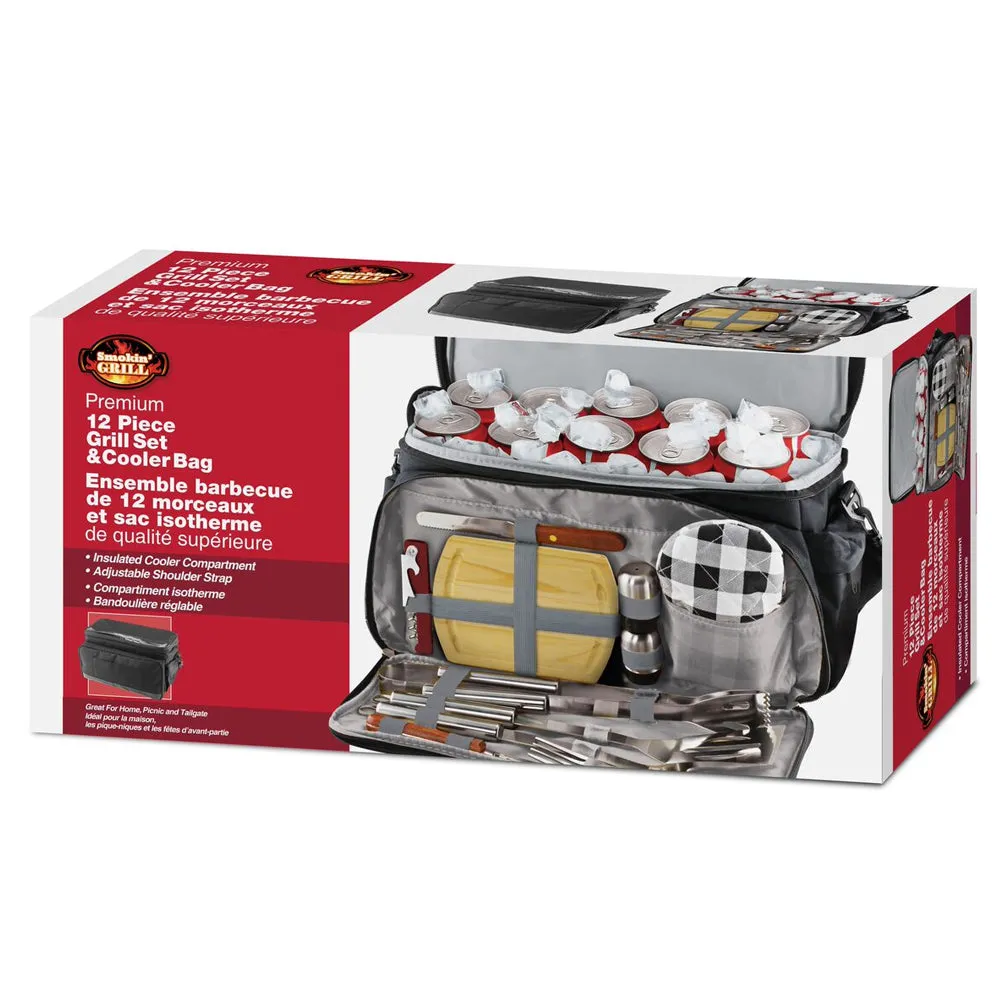 12-Piece Grill Set and Cooler Bag