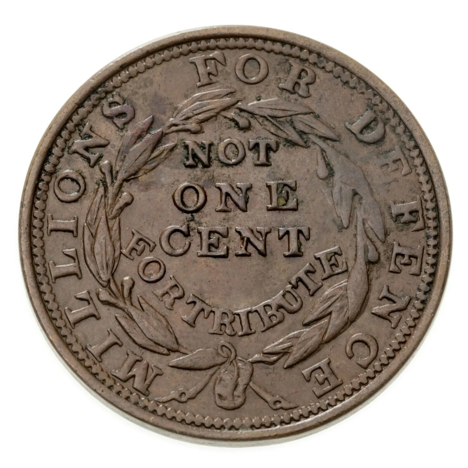 1837 Hard Times Token, Copper Merchants Exchange, HT-293 in AU Condition