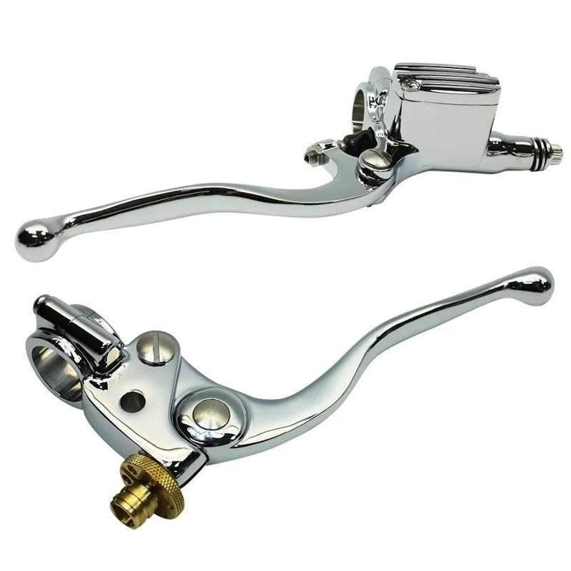 1" Vintage Handlebar Control Kit with Master Cylinder & Clutch (Chrome)Harley and Custom Motorcycle