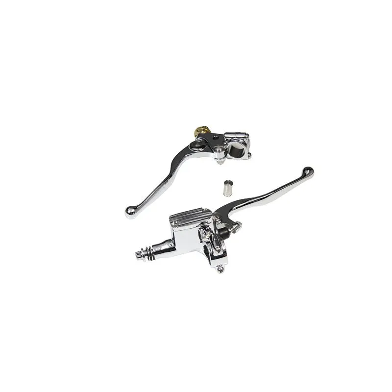 1" Vintage Handlebar Control Kit with Master Cylinder & Clutch (Chrome)Harley and Custom Motorcycle