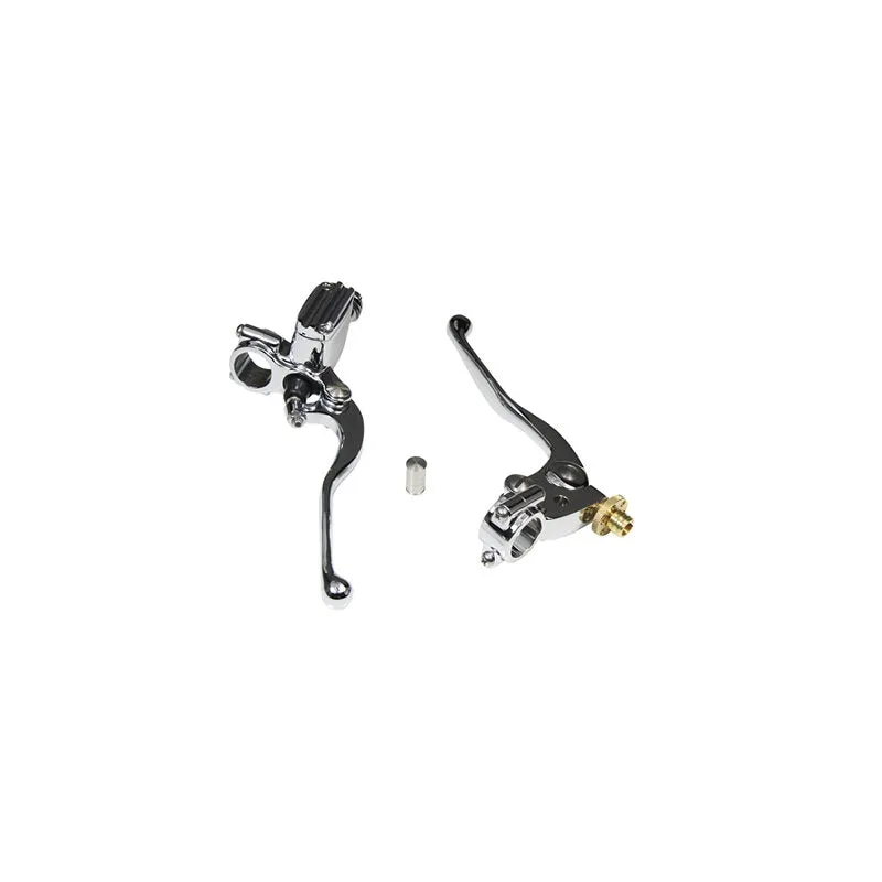 1" Vintage Handlebar Control Kit with Master Cylinder & Clutch (Chrome)Harley and Custom Motorcycle