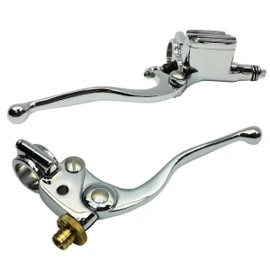 1" Vintage Handlebar Control Kit with Master Cylinder & Clutch (Chrome)Harley and Custom Motorcycle