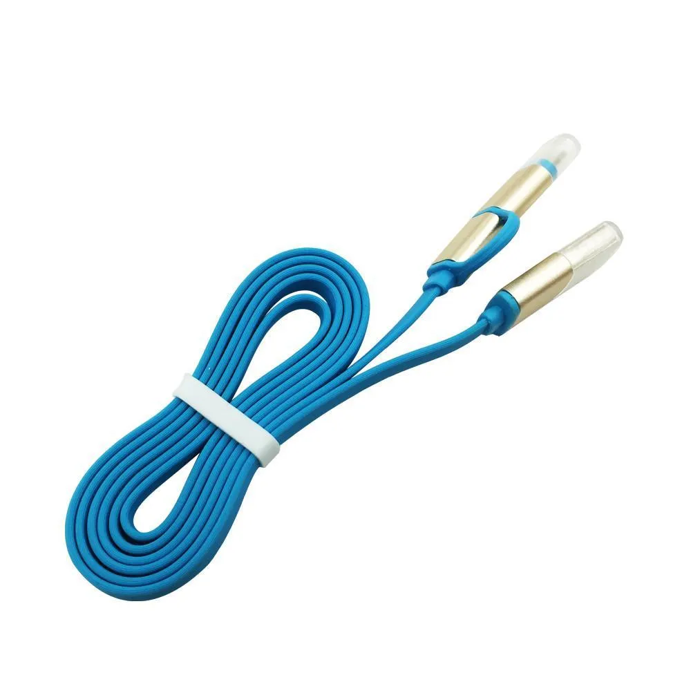2 in 1 Micro USB Cable - Easy To Carry And Use