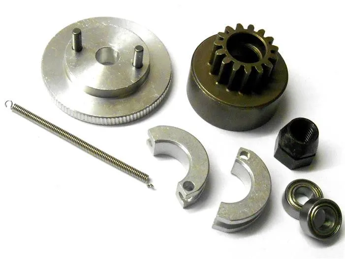 .21   RC Nitro Engine 2 Shoe Clutch Flywheel   Bell Kit 6mm Nut