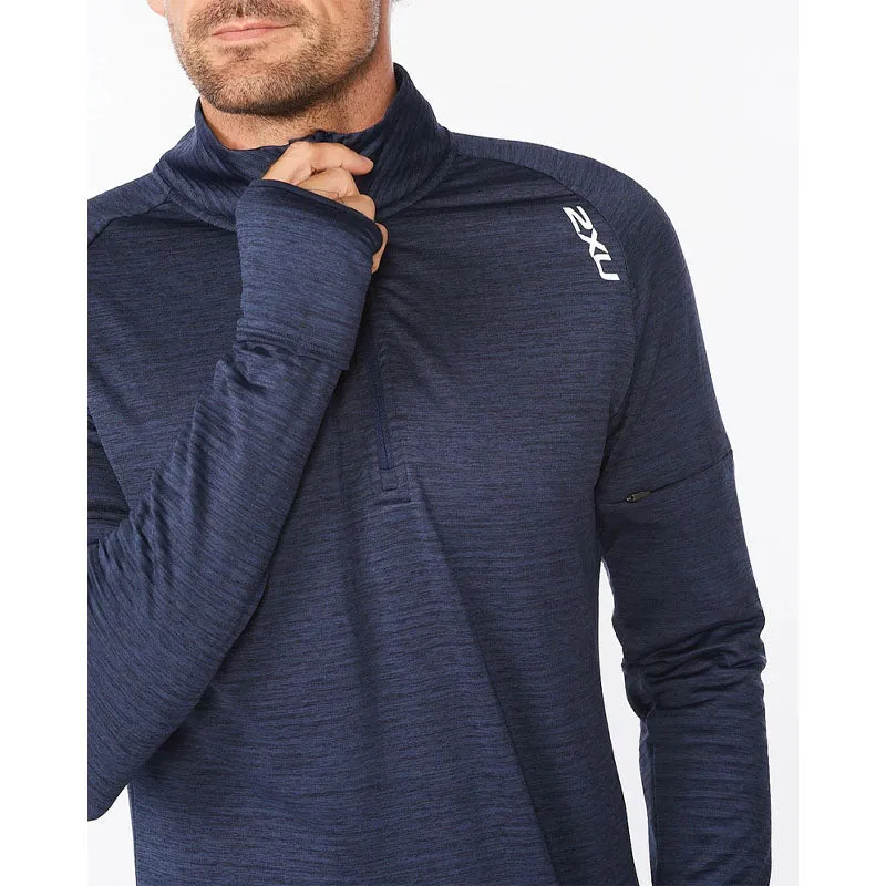 2XU Mens Ignition 1/4 Zip Long Sleeve Tee