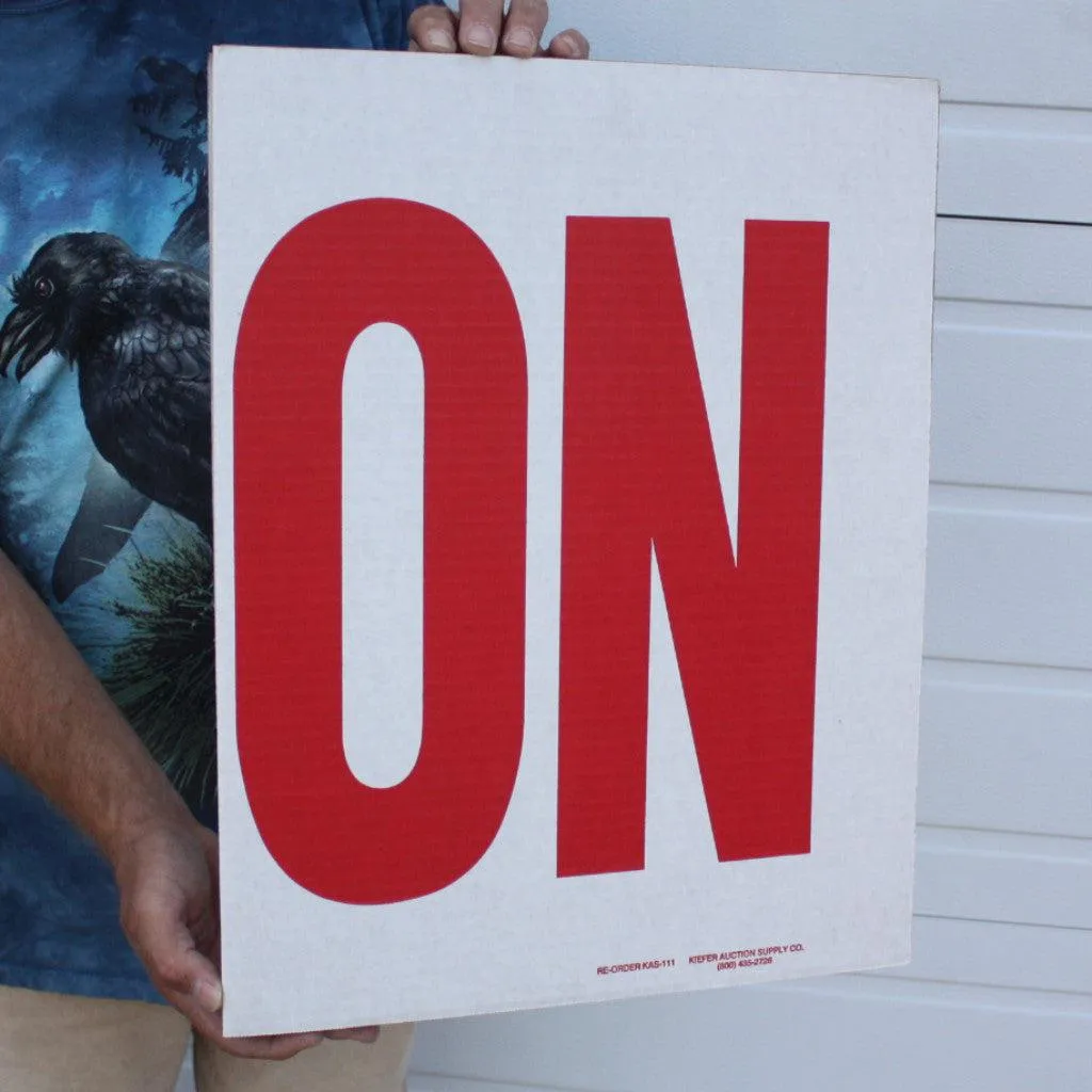 3 Panel Cardboard Auction Signs (10/Pack)