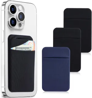 3Pack Cell Phone Card Holder Pocket for Back of Phone