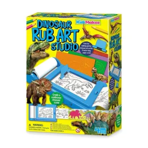 4M | Kidzmaker | Dinosaur Rub Art Studio