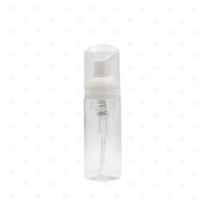 50ml Clear Plastic Bottle with White Foaming Pump Dispenser