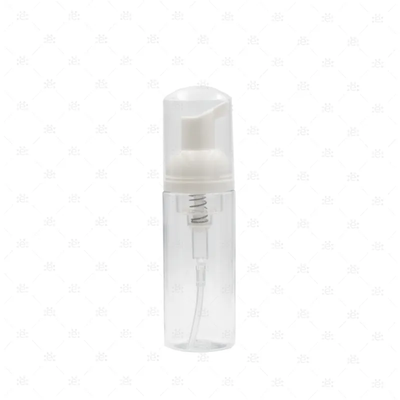 50ml Clear Plastic Bottle with White Foaming Pump Dispenser