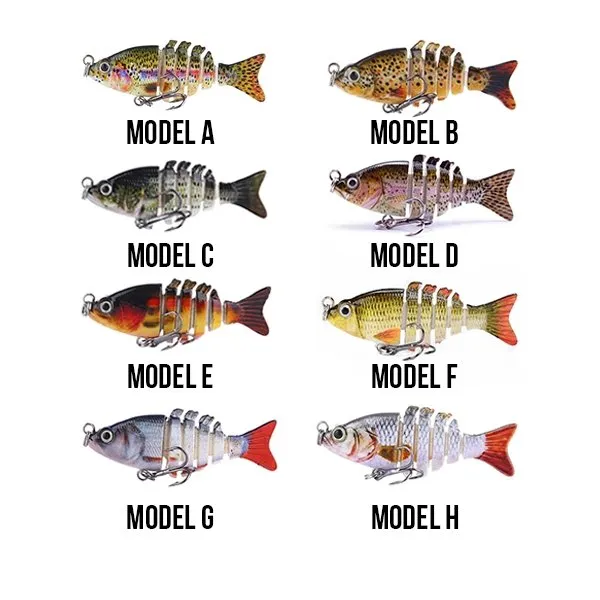 6 Segments Fishing Lure