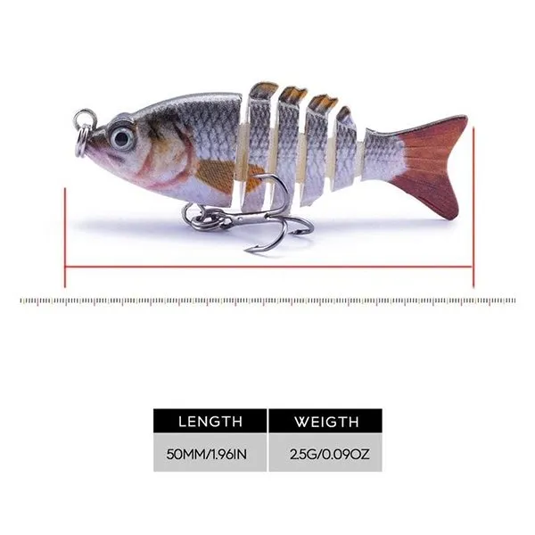 6 Segments Fishing Lure