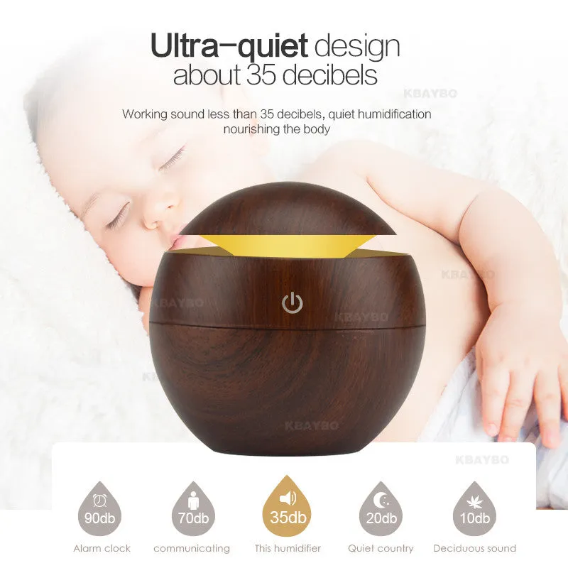 7 LED Colour Options USB Aroma Oil Diffuser