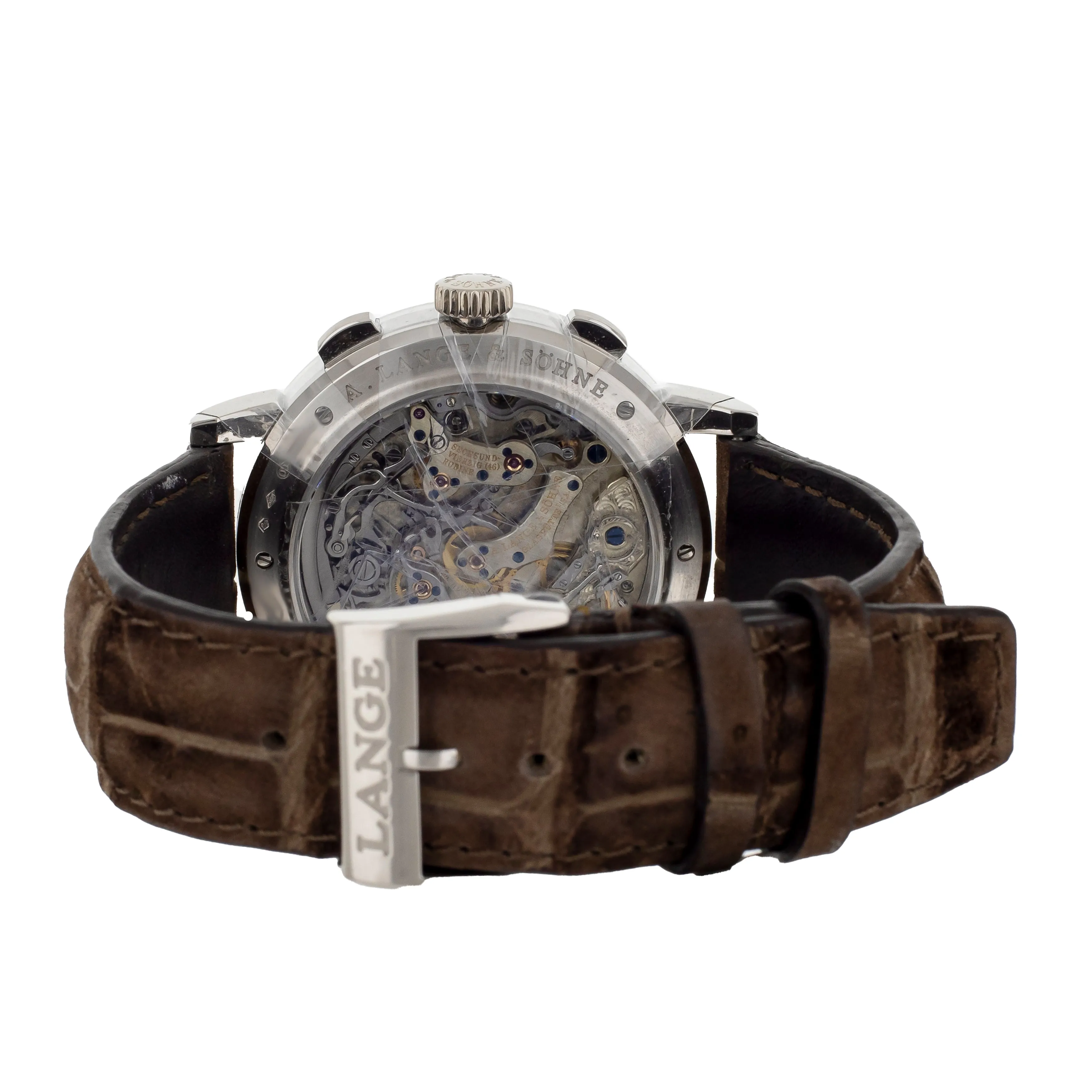 A. Lange & Sohne Datograph Up/Down DIamond Set Platinum 41mm 405.835F Full Set