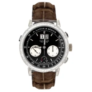 A. Lange & Sohne Datograph Up/Down DIamond Set Platinum 41mm 405.835F Full Set