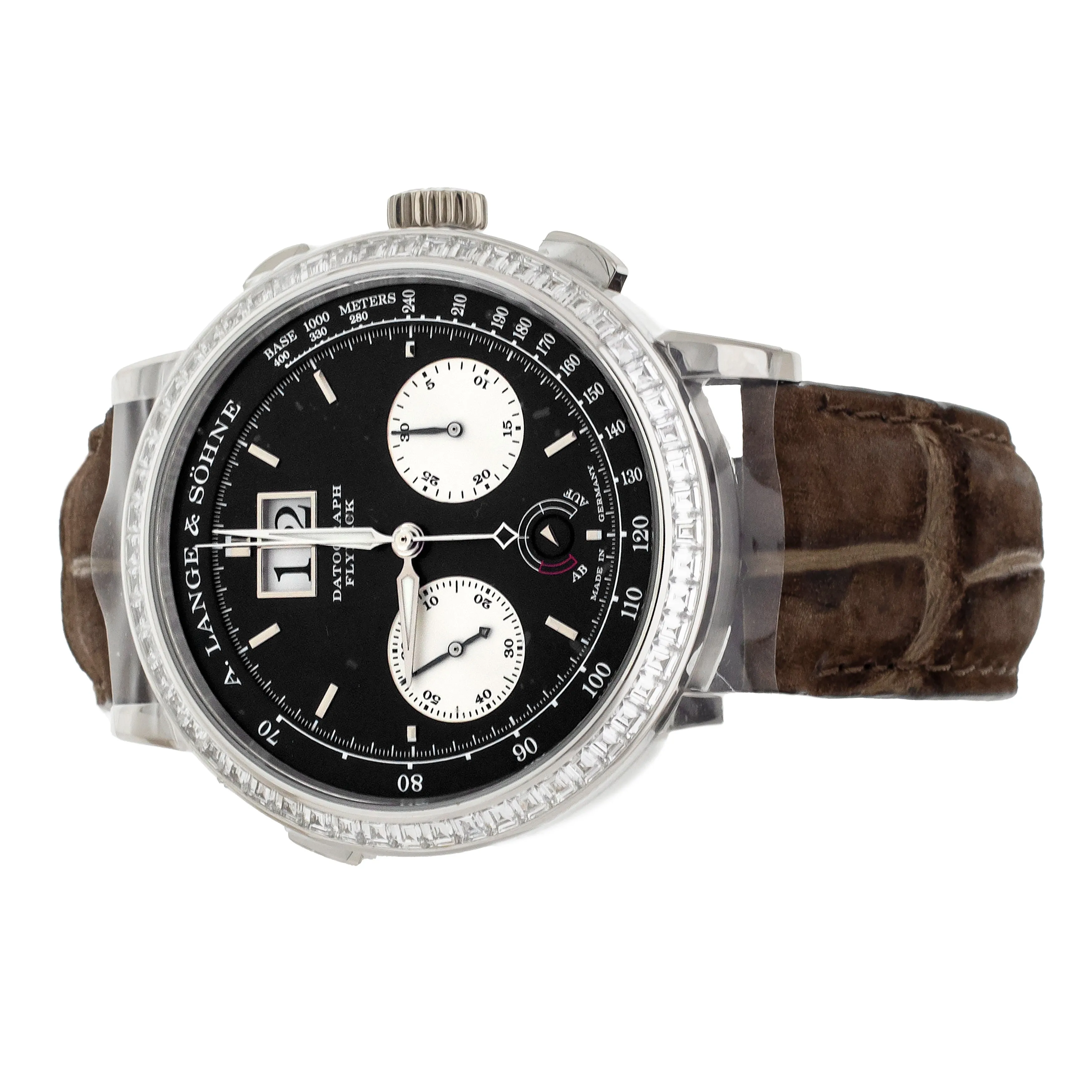 A. Lange & Sohne Datograph Up/Down DIamond Set Platinum 41mm 405.835F Full Set