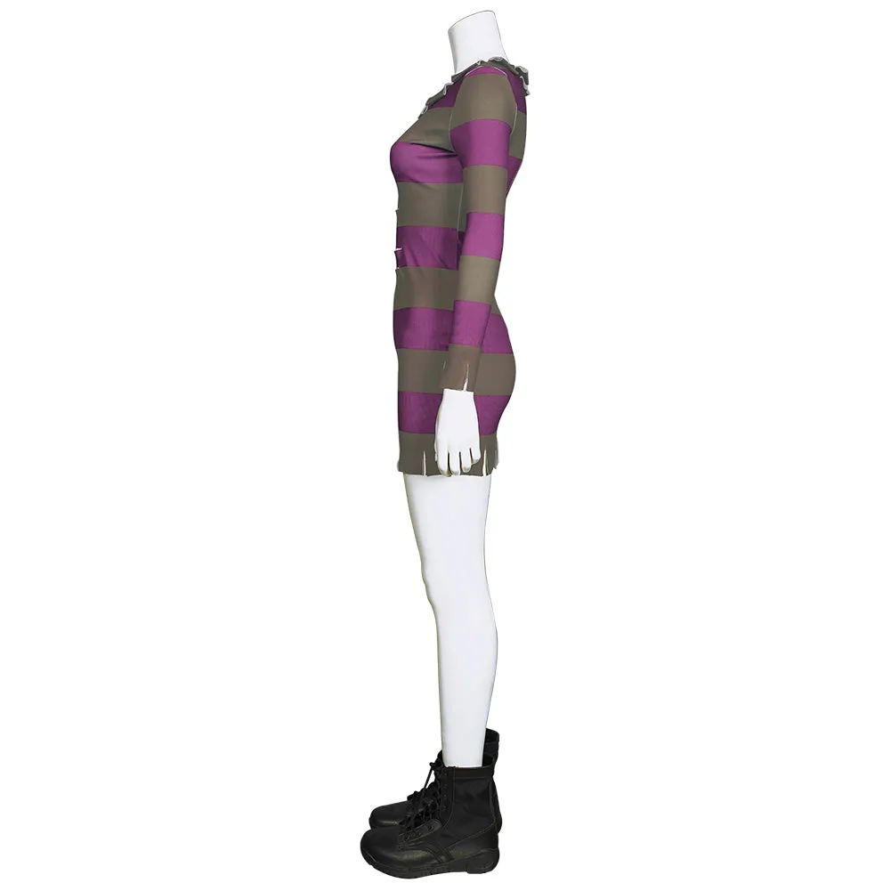 A Nightmare on Elm Street-Ghost Street Sexy Lady Dress Freddie Kruger Cosplay Costume