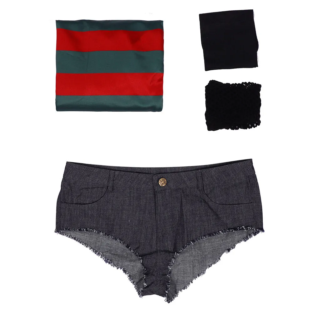 A Nightmare On Elm Street：Freddy Krueger Cosplay Costume Outfits Halloween Carnival Suit