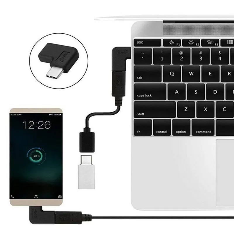 Adapter Łącznik Kątowy USB-C