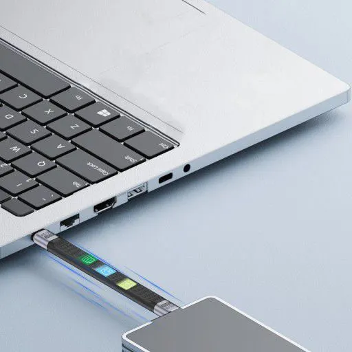 Adapter USB-C do USB-C Żeński 8K 40Gbps 240W Oplot