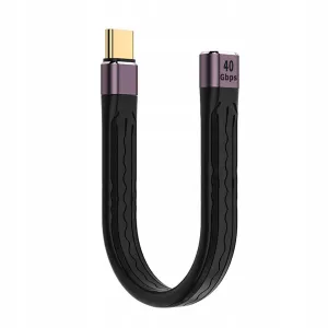 Adapter USB-C do USB-C Żeński 8K 40Gbps 240W Oplot