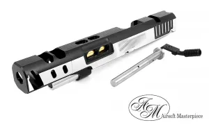 Airsoft Masterpiece DVC STEEL 6″ Aluminum Open Slide Kit for Hi-CAPA (2Tone slide & 2Tone comp)