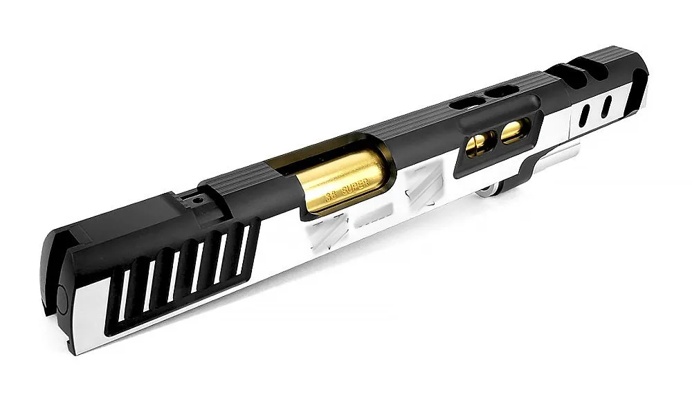 Airsoft Masterpiece DVC STEEL 6″ Aluminum Open Slide Kit for Hi-CAPA (2Tone slide & 2Tone comp)
