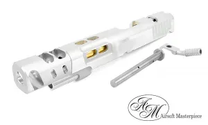 Airsoft Masterpiece DVC STEEL 6″ Aluminum Open Slide Kit for Hi-CAPA (Silver slide & Silver comp)