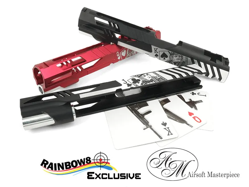 Airsoft Masterpiece Poker Series "QUEEN OF HEARTS" Custom Slide for Hi-CAPA/1911