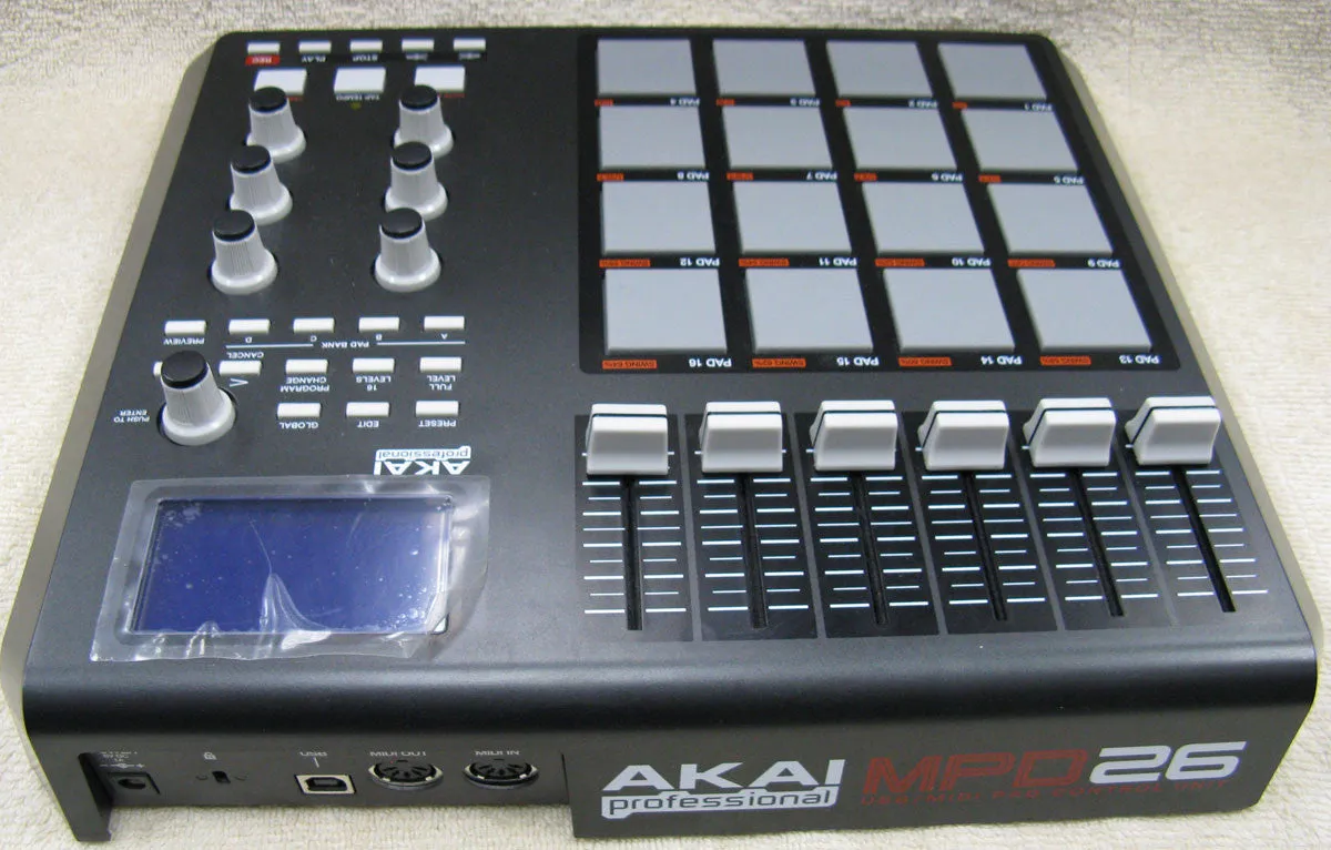 Akai MPD26 USB/Midi Pad Controller
