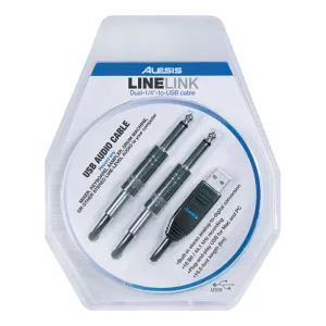 Alesis LINELINK 6" DUAL 1/4" TO USB CABLE