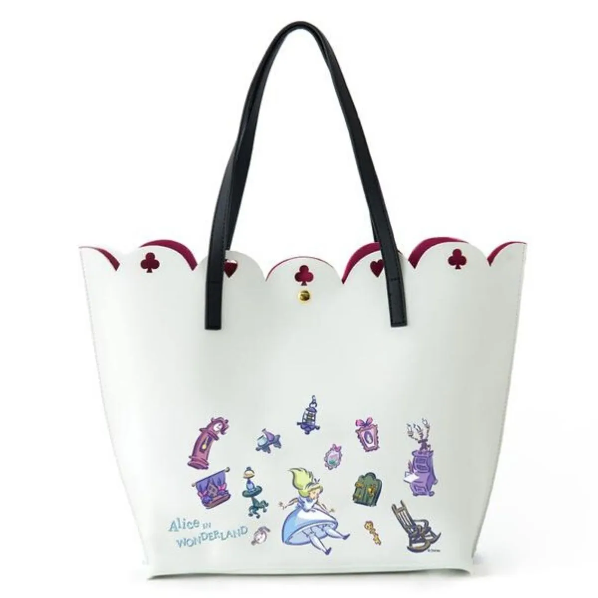 Alice in Wonderland Ivory and Morning Dawn Tote