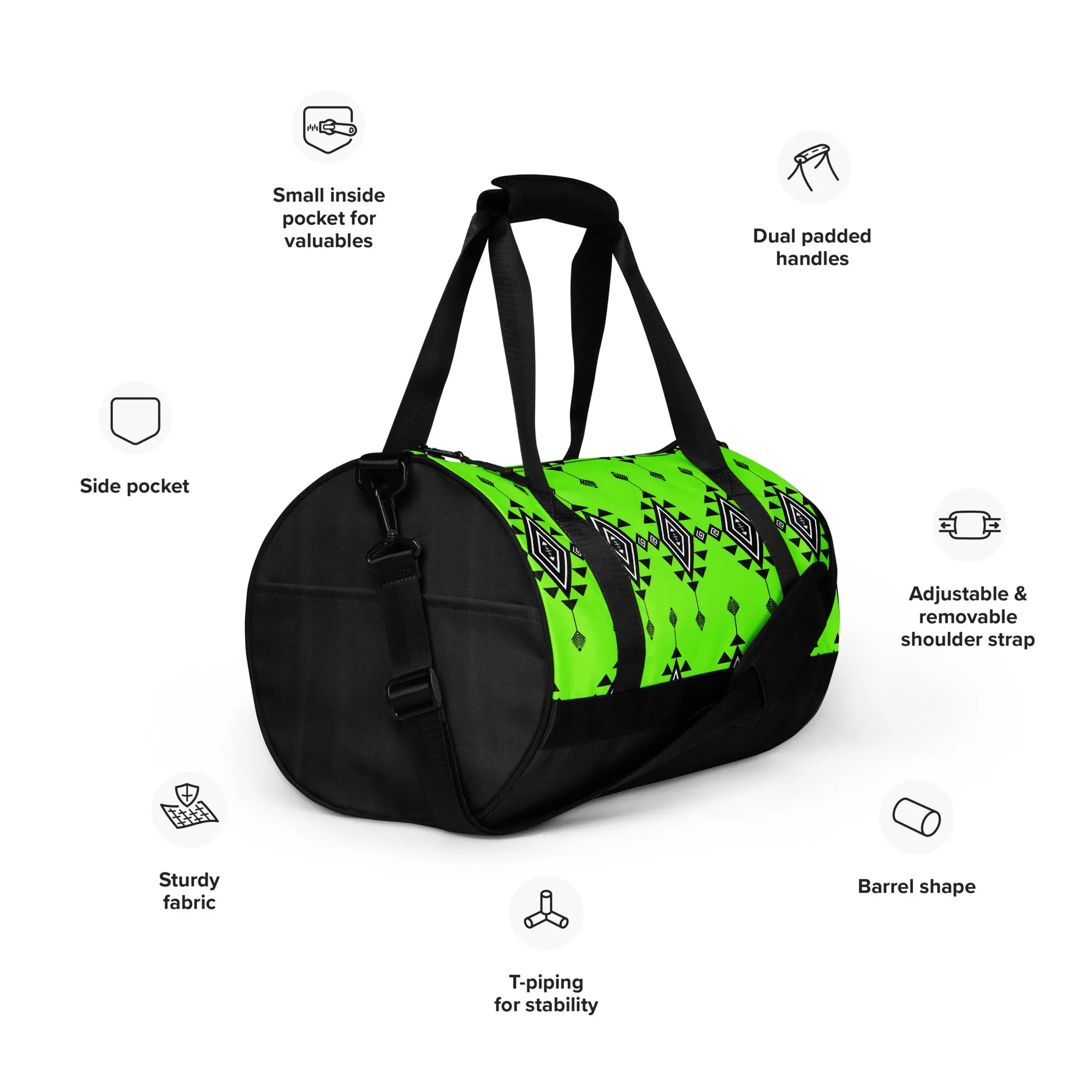 All-over print gym bag