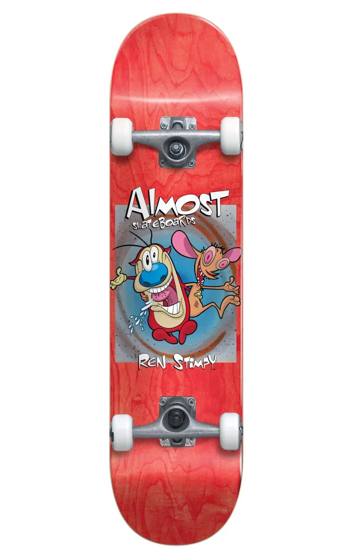Almost x Ren & Stimpy Boxed Premium 8" Complete Skateboard