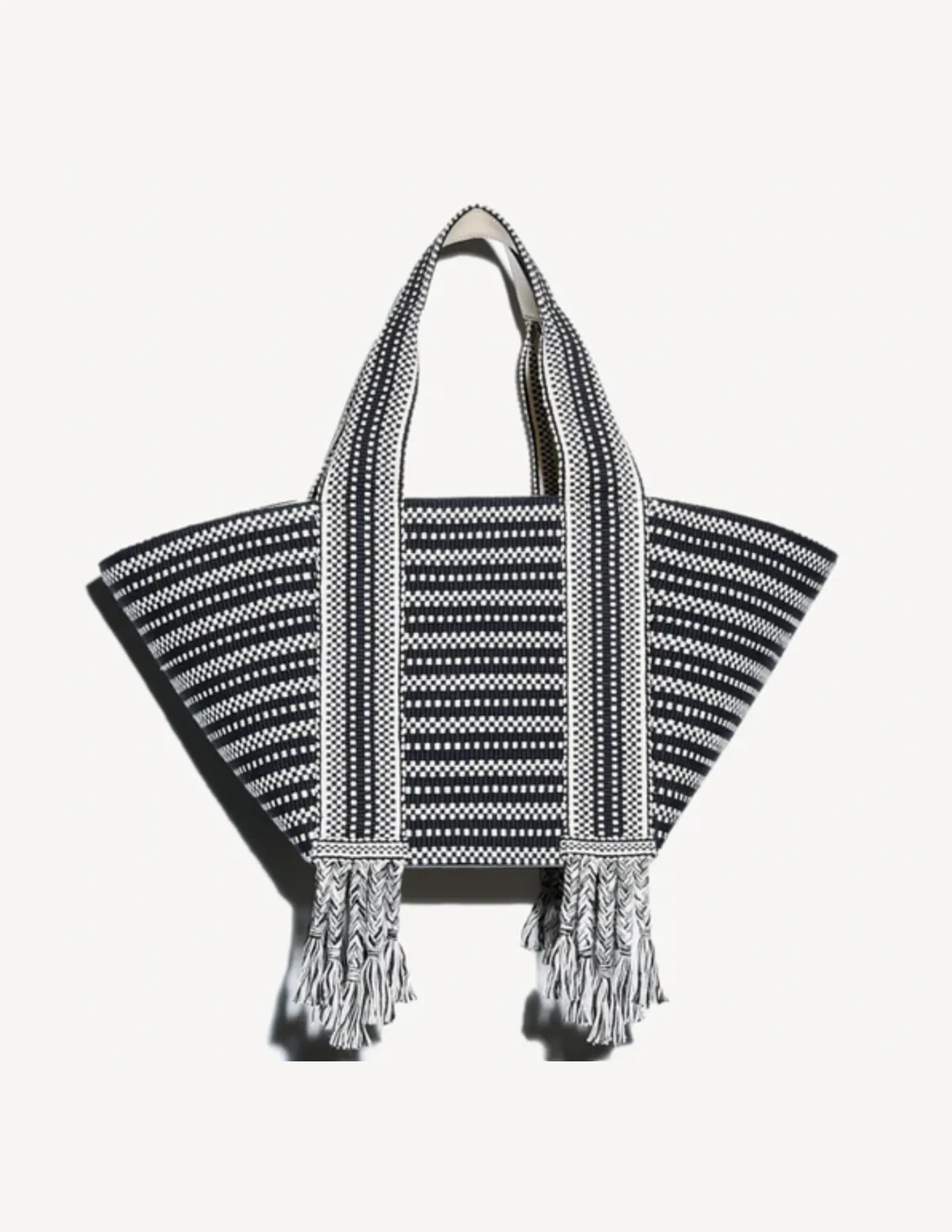 Amambaih Chulo Large Tote in Black & Ivory