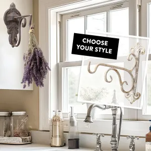 Antique Inspired Ornate Garden Hook, Choose Your Style