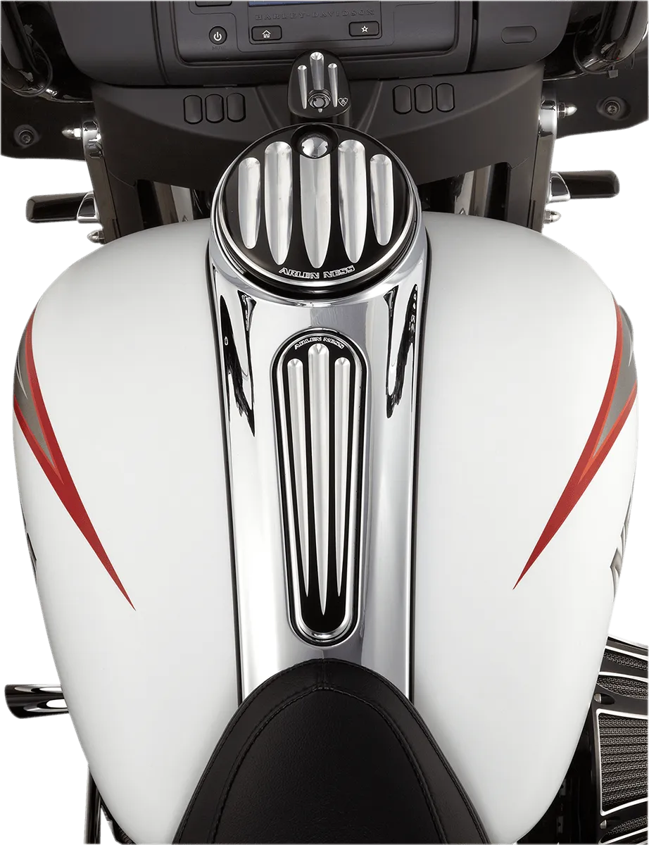 Arlen Ness 04-169 Fuel Door - Deep Cut - Black