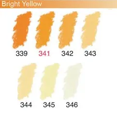 ARTISTS Soft Pastels - Sennelier - PASTEL L'ECU - SINGLE -	341	-	Bright Yellow 341