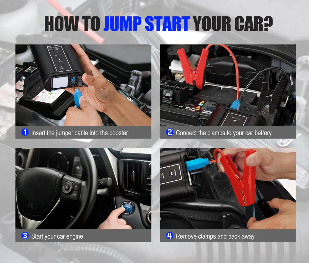ATEM POWER 12V Jump Starter Battery 1000A