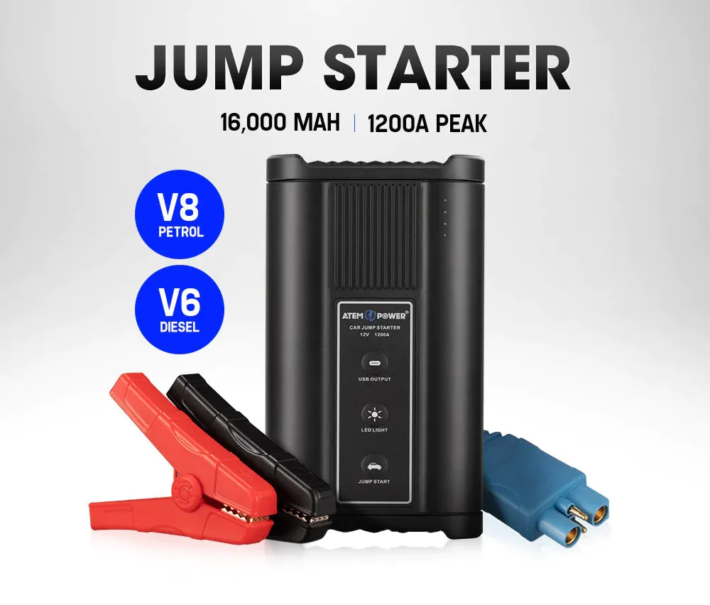 ATEM POWER 12V Jump Starter Battery 1000A
