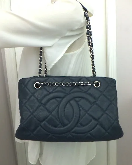 Authentic Chanel Blue Caviar Timeless Tote