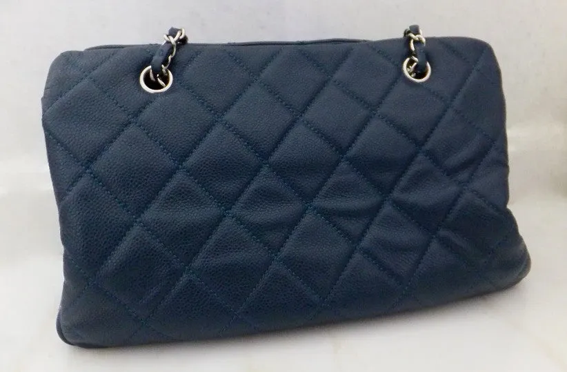 Authentic Chanel Blue Caviar Timeless Tote