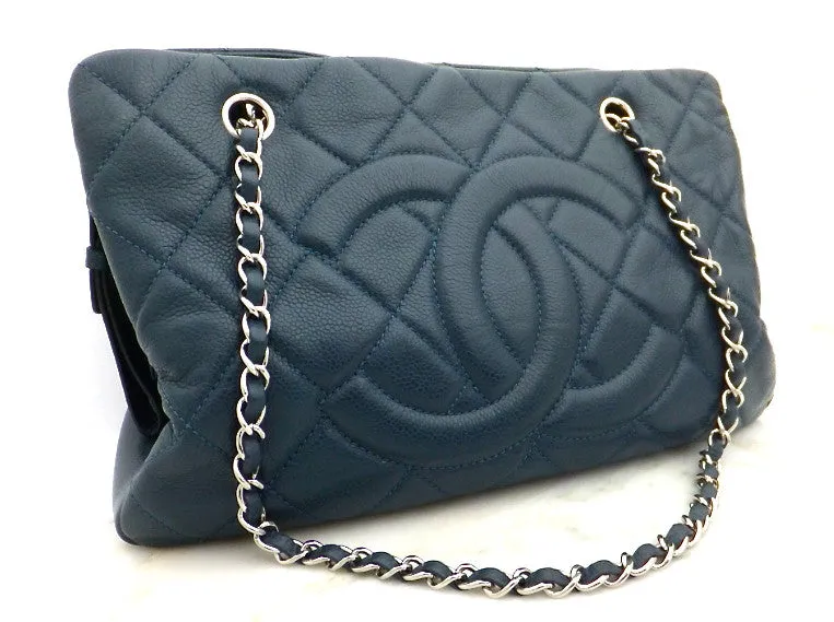 Authentic Chanel Blue Caviar Timeless Tote