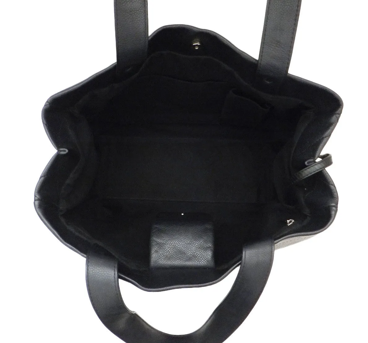 Authentic Chanel Caviar Black Jumbo GST Shopper Tote