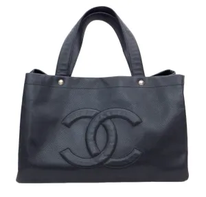 Authentic Chanel Caviar Black Jumbo GST Shopper Tote