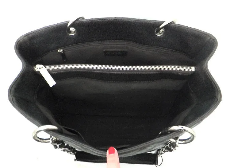 Authentic Chanel Caviar Dark Brown Grand Shopper Tote (GST)