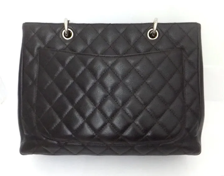 Authentic Chanel Caviar Dark Brown Grand Shopper Tote (GST)
