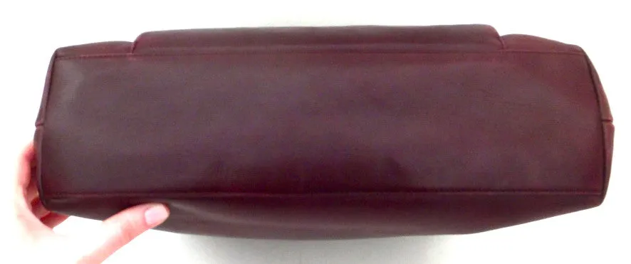 Authentic Chanel Vintage Burgundy Tote