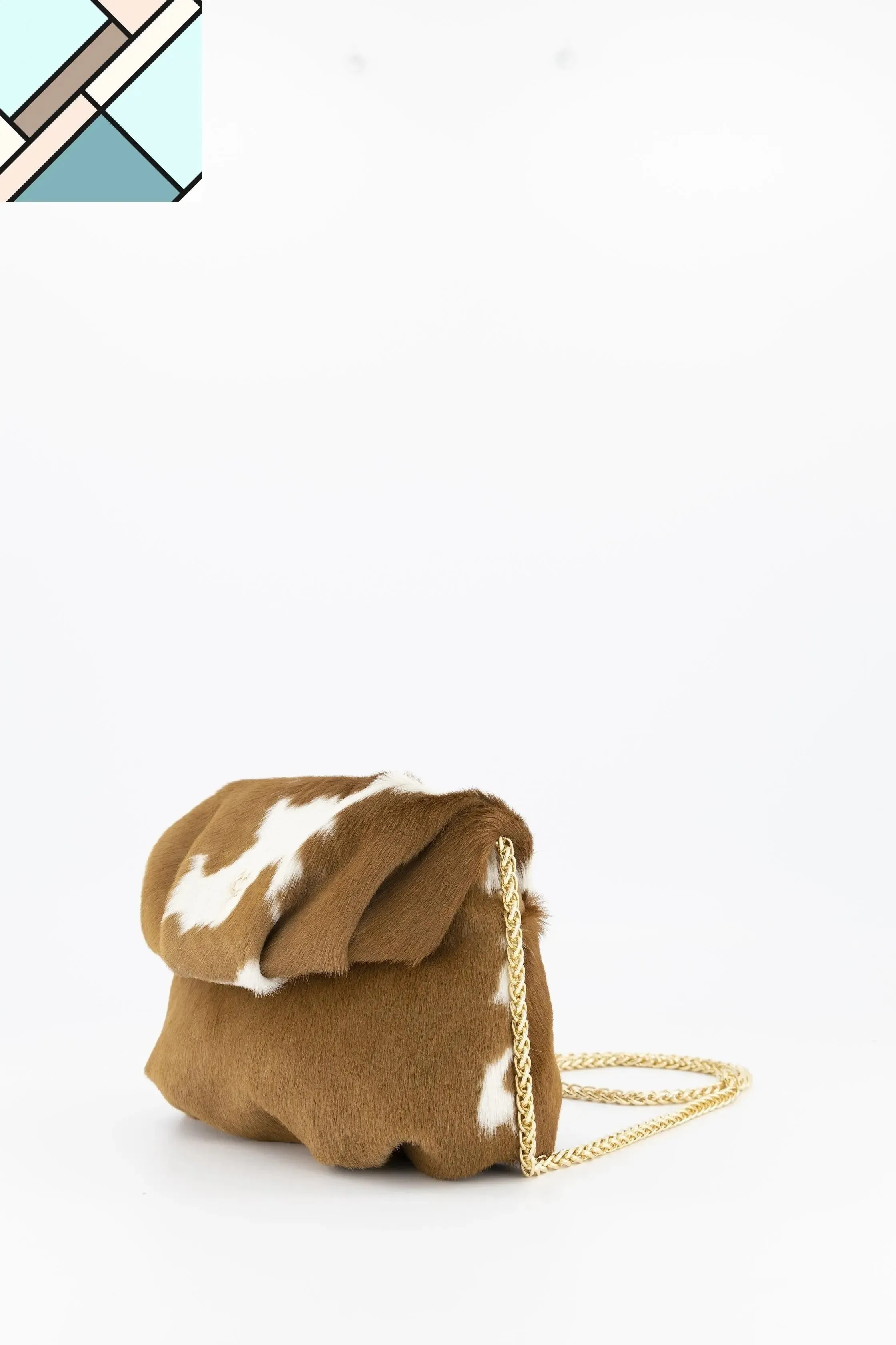 Baby Calf Mini Leda Handbag Cowboy